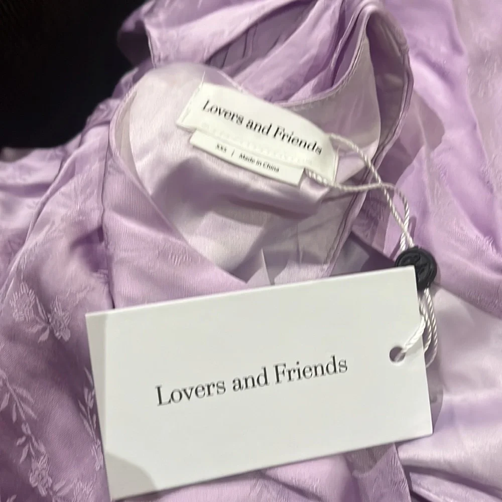 Lovers and Friends Elaine Mini Dress in Lilac Purple size xxs. - Picture 6 of 6